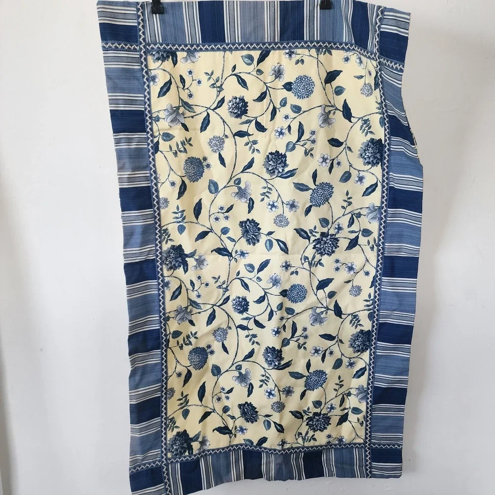 Williamsburg Waverly Set Of 2 Throw Pillows And 2 King Pillow Shams Blue Cottage